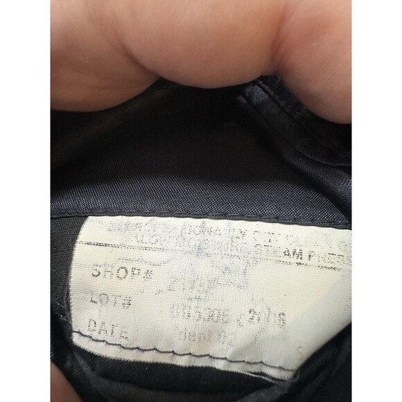 VTG Brooks Brothers Blazer 50L Black Wool Sport Coat Suit Jacket Brooksease flaw - Picture 13 of 15